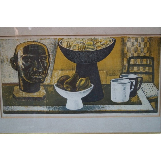 Image 1 of Skandinavische Vintage-Lithografie von Nils Wedel, Schweden 1950