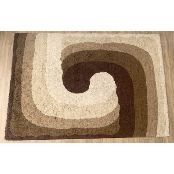 Image 1 of Wollteppich "Sommerzeit" von Louis de Poortere, Belgien 1970