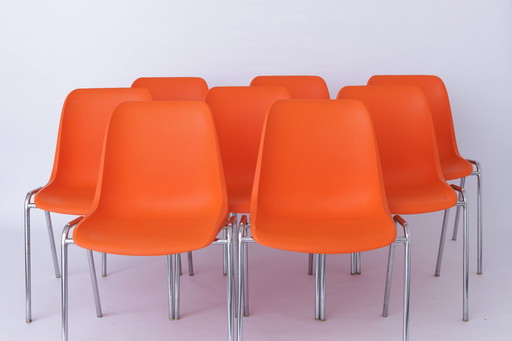 6 Stapelstühle Vintage 1970er, Deutschland