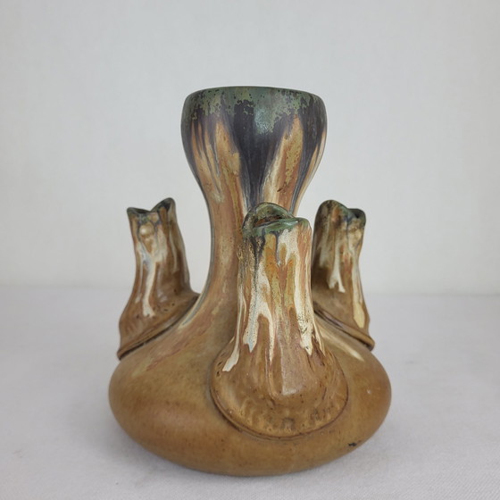 Image 1 of Vase Aus Steingut Signiert An Der Spitze Alfred Lebret (1871-1955)