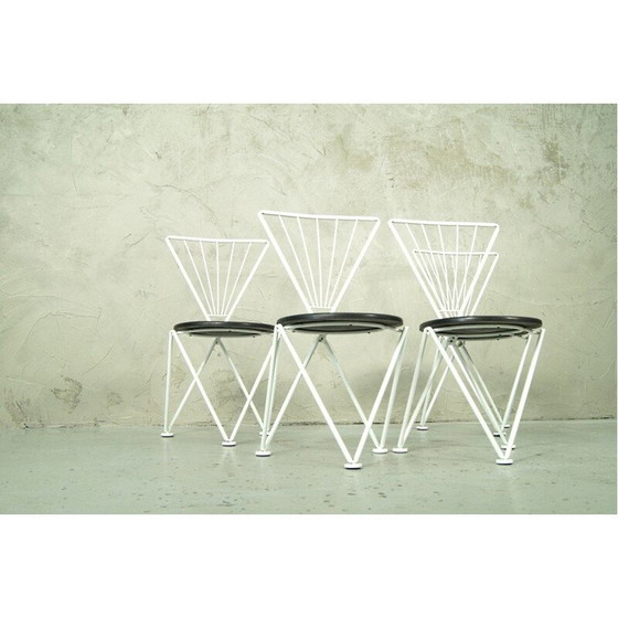 Image 1 of Satz von 4 modernen italienischen Esszimmerstühlen von Jochen Hoffmann für Bonaldo, 1980