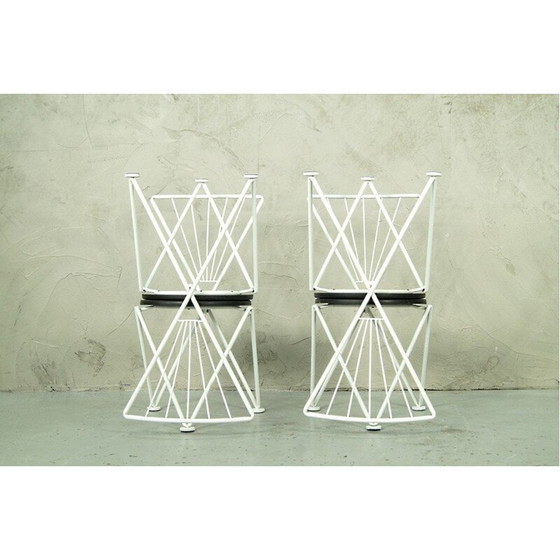 Image 1 of Satz von 4 modernen italienischen Esszimmerstühlen von Jochen Hoffmann für Bonaldo, 1980