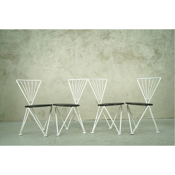 Image 1 of Satz von 4 modernen italienischen Esszimmerstühlen von Jochen Hoffmann für Bonaldo, 1980