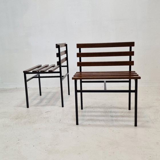 Image 1 of Paar Vintage-Sessel aus Teakholz, Italien 1960er Jahre