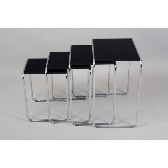 Image 1 of Vintage Tisch aus Chrom und lackiertem Holz von Kovona, 1950