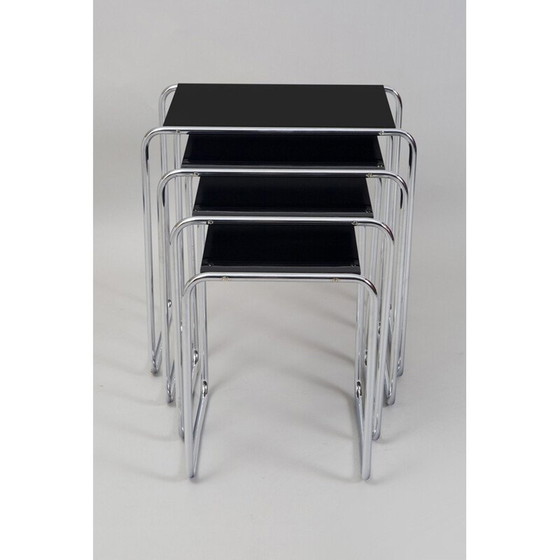 Image 1 of Vintage Tisch aus Chrom und lackiertem Holz von Kovona, 1950