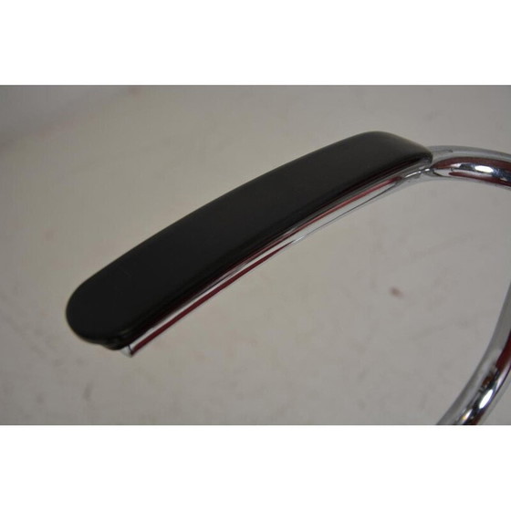 Image 1 of Freischwinger-Sessel in rotem Skai, 1960