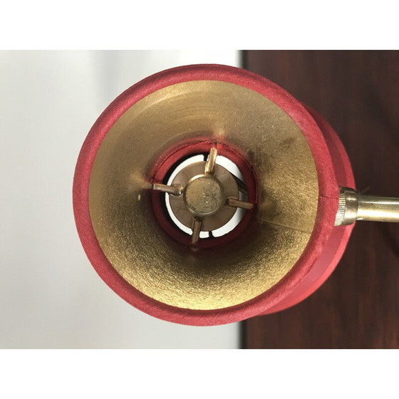 Image 1 of Vintage-Kokottenlampe mit Stativ aus Metall und Messing, 1960