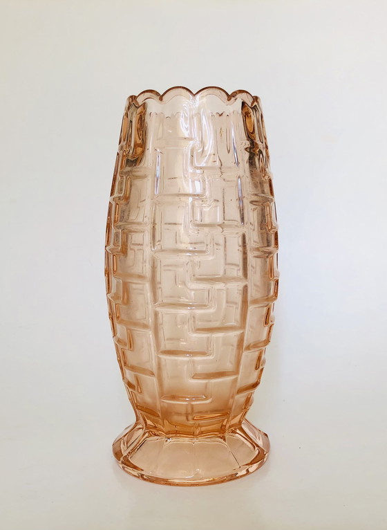 Image 1 of Art Deco Vase Pressglas