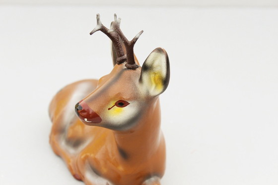 Image 1 of Rehbock Keramikfigur Von Griebel, Midcentury Gartenfigur