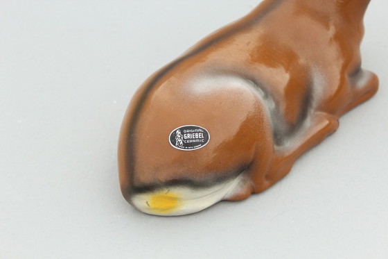 Image 1 of Rehbock Keramikfigur Von Griebel, Midcentury Gartenfigur