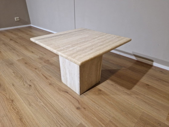 Image 1 of Couchtisch aus Travertin - Vintage - Design - 1970er
