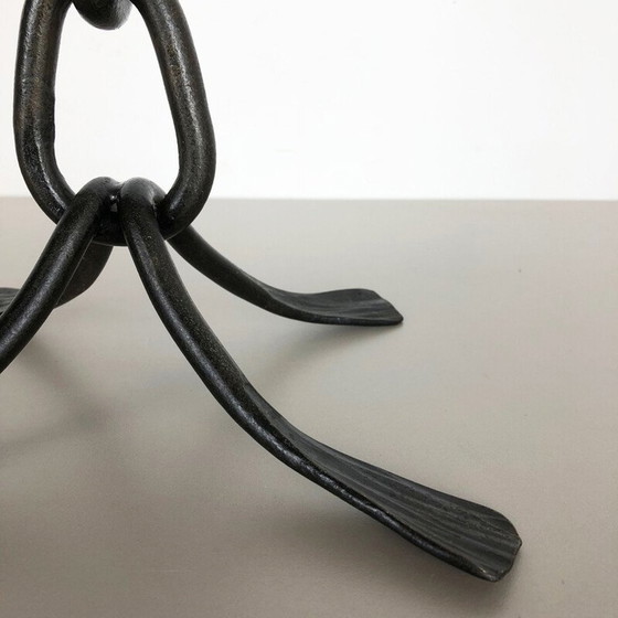 Image 1 of Brutalistischer Kerzenständer aus Metall, Österreich 1960