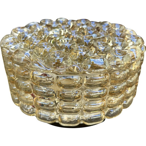 Image 1 of Vintage Space Age runde Glaswandleuchte von Alois Gangknofner für Erco Leuchten, Deutschland 1960