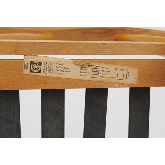 Image 1 of Satz von 2 grauen Sesseln aus Buchenholz - 1960s