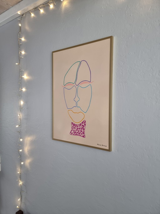 Frances Eckhardt - Handgemalte Kunst A2 Format -G