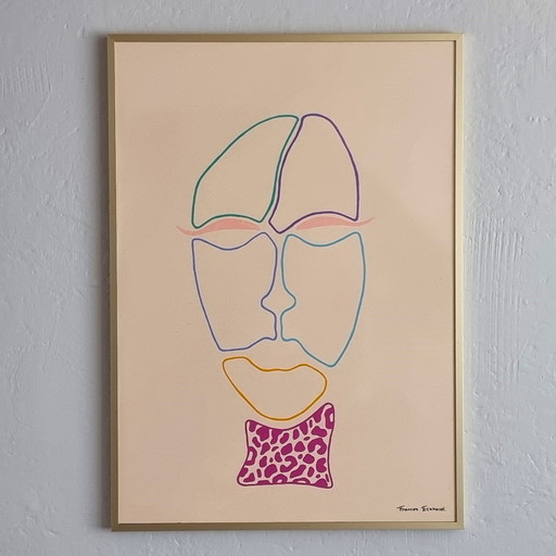 Frances Eckhardt - Handgemalte Kunst A2 Format -G