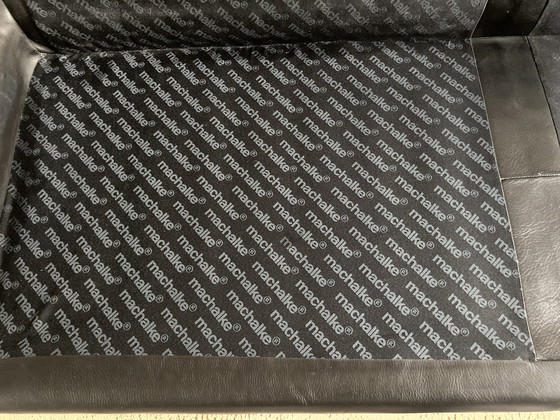 Image 1 of Machalke 3-Sitzer Sofa Zwaert Leder Manolito