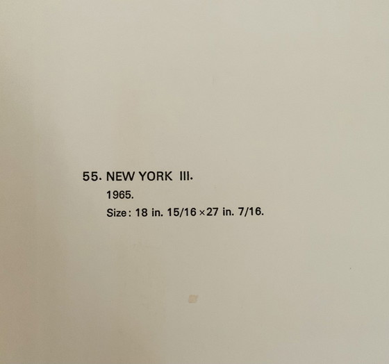 Image 1 of Bernard Buffet, "New York, 1965" Eröffnungswerbung! Farblithographie.