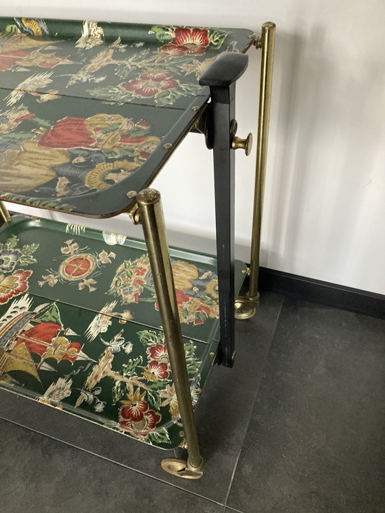 Image 1 of Vintage Bremshey Gerlinol Bar Wagen 50S Fornasetti Galbiati Versace Mcm