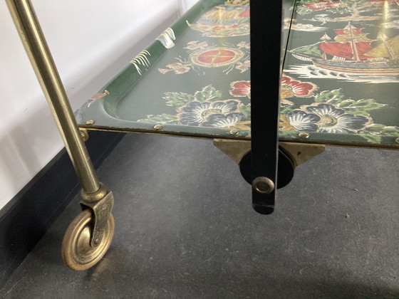 Image 1 of Vintage Bremshey Gerlinol Bar Wagen 50S Fornasetti Galbiati Versace Mcm