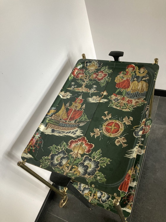 Image 1 of Vintage Bremshey Gerlinol Bar Wagen 50S Fornasetti Galbiati Versace Mcm