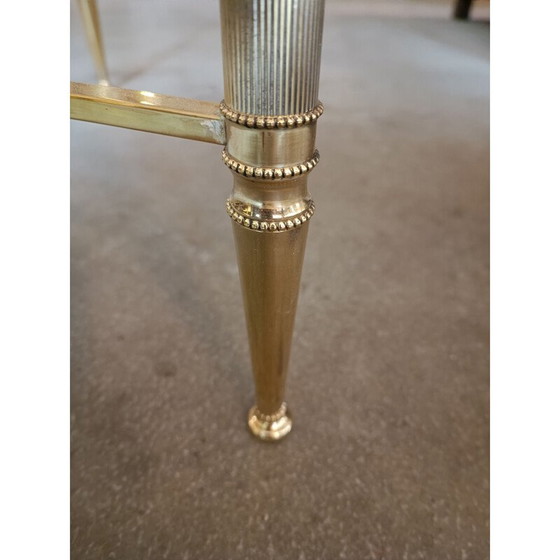 Image 1 of Beistelltisch aus Bronze und Glas von Jansen, 1970