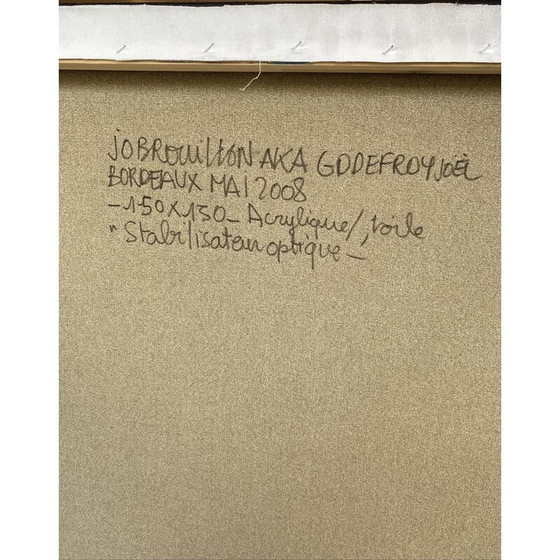 Image 1 of Vintage Acryl auf Leinwand von Jo Brouillon, 2008