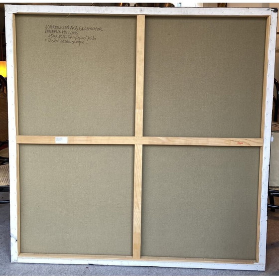 Image 1 of Vintage Acryl auf Leinwand von Jo Brouillon, 2008