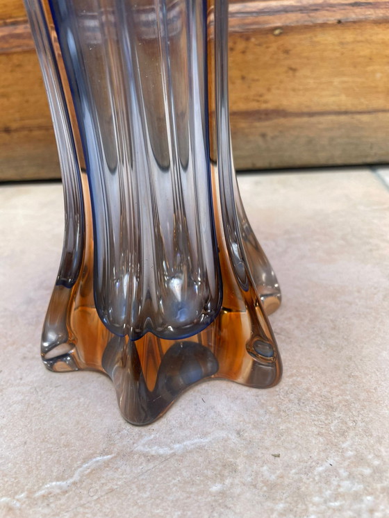 Image 1 of Blumenvase aus Glas 1950