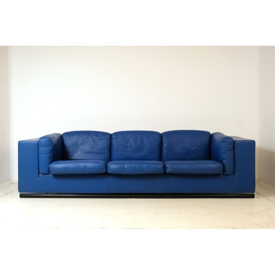 Image 1 of Vintage 3-Sitzer Ledersofa von De Sede für Paolo Piva, 1980er Jahre