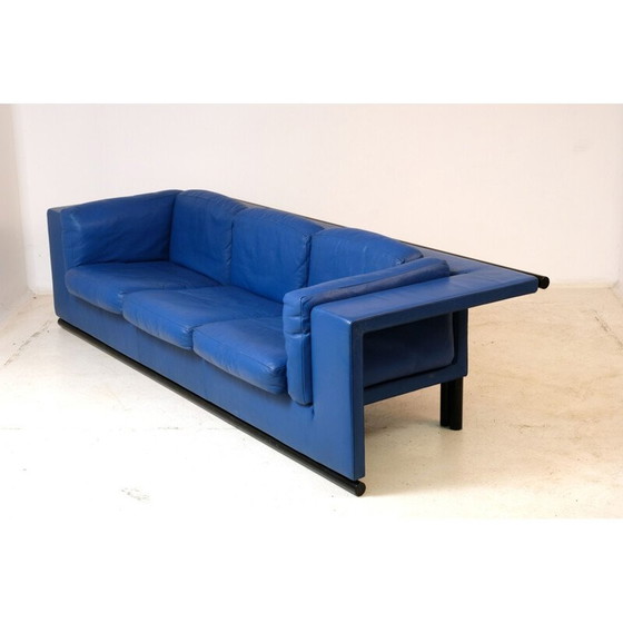 Image 1 of Vintage 3-Sitzer Ledersofa von De Sede für Paolo Piva, 1980er Jahre