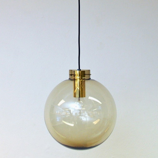 Vintage 7714 Pendelleuchte aus Rauchglas von Jonas Hidle für Høvik Lys, Norwegen 1970er Jahre