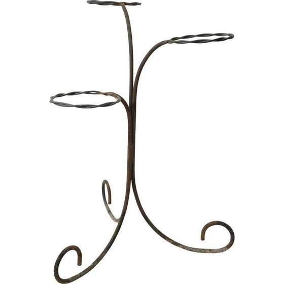 Image 1 of Vintage-Blumenkasten aus Metall mit 3 Ebenen