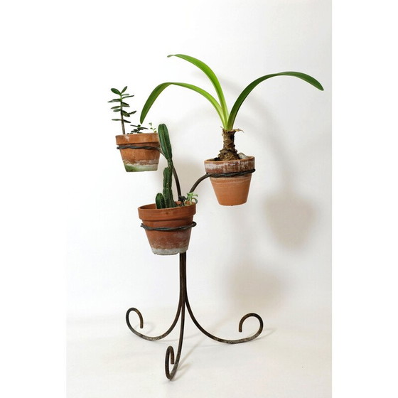 Image 1 of Vintage-Blumenkasten aus Metall mit 3 Ebenen