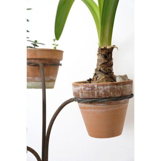 Image 1 of Vintage-Blumenkasten aus Metall mit 3 Ebenen