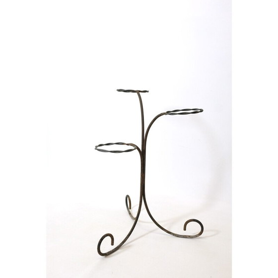 Image 1 of Vintage-Blumenkasten aus Metall mit 3 Ebenen