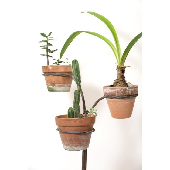 Image 1 of Vintage-Blumenkasten aus Metall mit 3 Ebenen