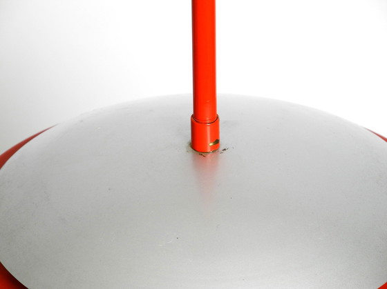 Image 1 of Schöne Original 1960S Sphärische Space Age Deckenlampe mit Lamellen aus schwerem Metall