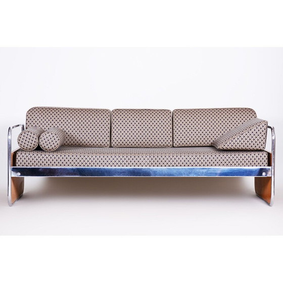 Image 1 of Graues Bauhaus-Sofa von Hynek Gottwald, 1930er Jahre