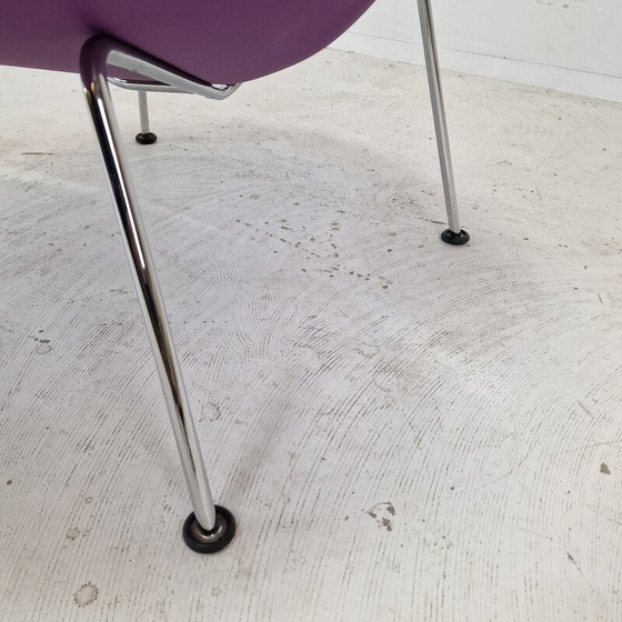 Image 1 of Vintage "Orange Slice" Stuhl aus Chromstahl und Leder von Pierre Paulin für Artifort, 1980