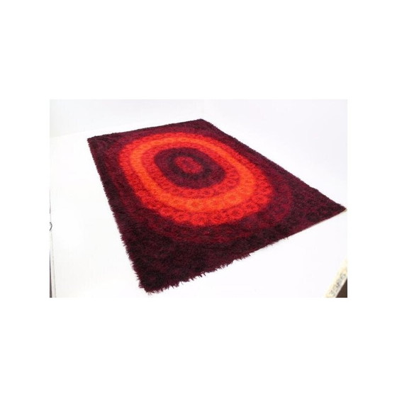 Image 1 of Mid Century-Teppich mit ovalen Formen - 1970er Jahre