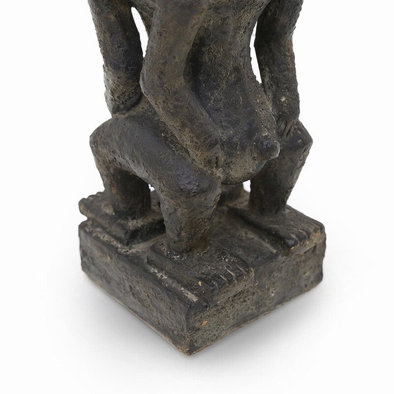 Image 1 of Klassische afrikanisch inspirierte Keramikstatue, 1960