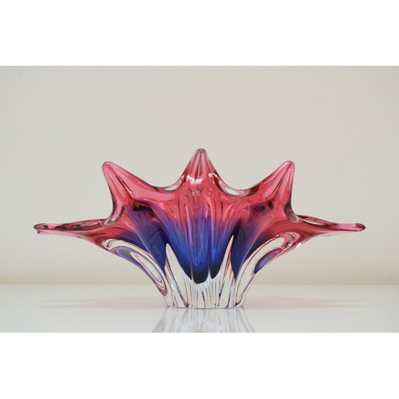 Image 1 of Alte Glasschale von Josef Hospodka für Chribska, Tschechoslowakei 1960