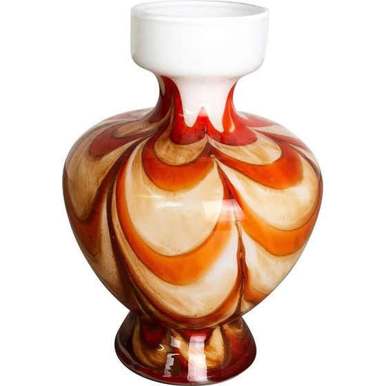 Image 1 of Mehrfarbige Pop-Art-Vase für Opaline Florenz, Italien 1970