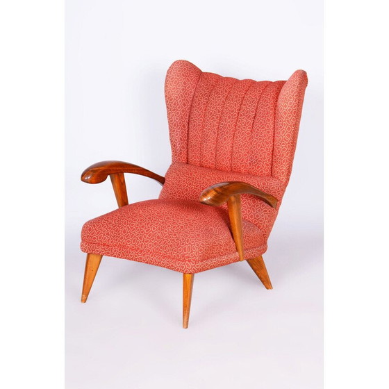 Image 1 of Art-Deco-Sessel aus Buchenholz von Jan Vaněk, Tschechoslowakei 1930