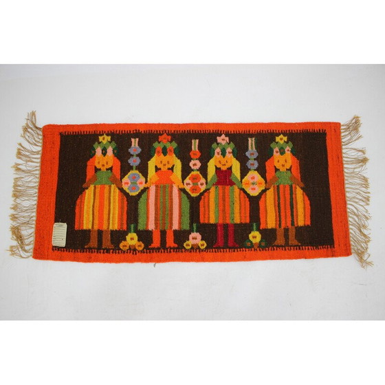 Image 1 of Vintage-Teppich aus polnischer Wolle, 1960er Jahre