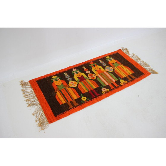 Image 1 of Vintage-Teppich aus polnischer Wolle, 1960er Jahre