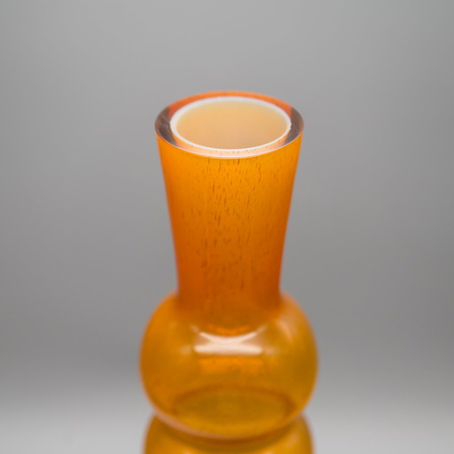 Schneemann Vase Kazimierz Krawczyk sudety Glashütte