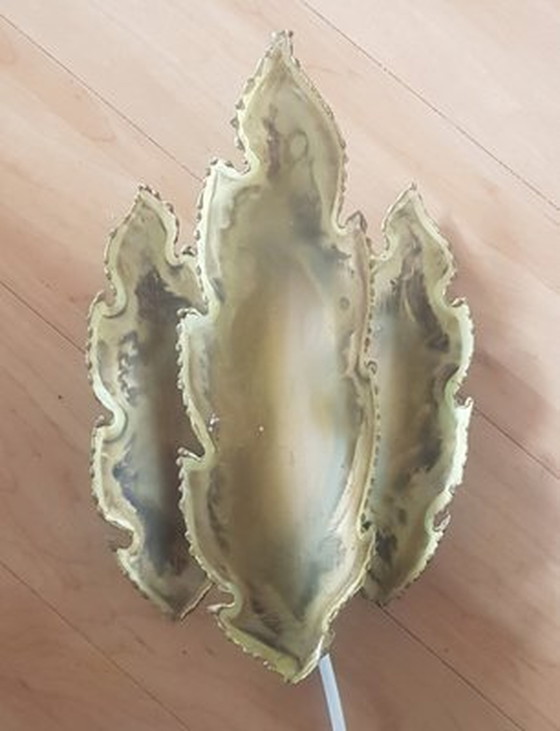 Image 1 of Brutalistische Messing-Wandleuchte von Svend Agne Sorensen, 1970er Jahre